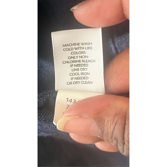 J. Jill XS Blue Linen Open Front Blazer Jacket NWT - Picture 7 of 10